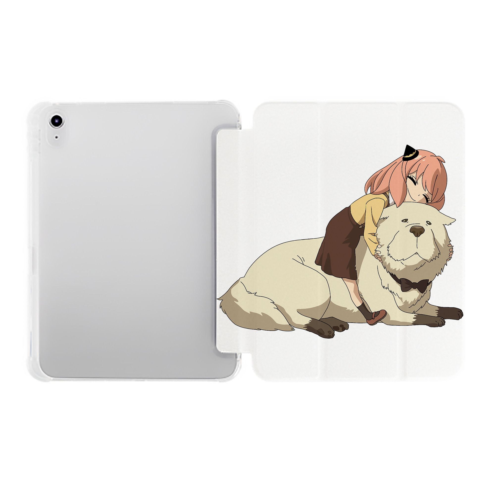（画像用） SPY×FAMILY间谍家家酒 IPad ケース ペン収納付き 三つ折りスタンド PUレザー×シリコン 対応機種9.5/10.5/10.9インチ